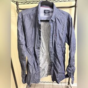 Daniel Hechter Gray/Blue Slim Fit Shirt